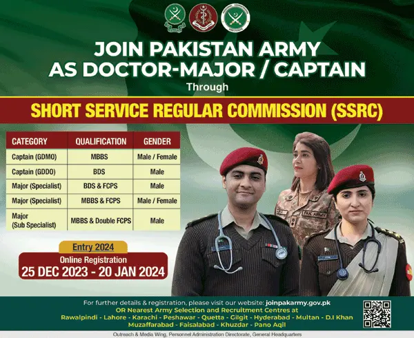 Join Pak Army 2024 Online Registration at www.joinpakarmy.gov.pk