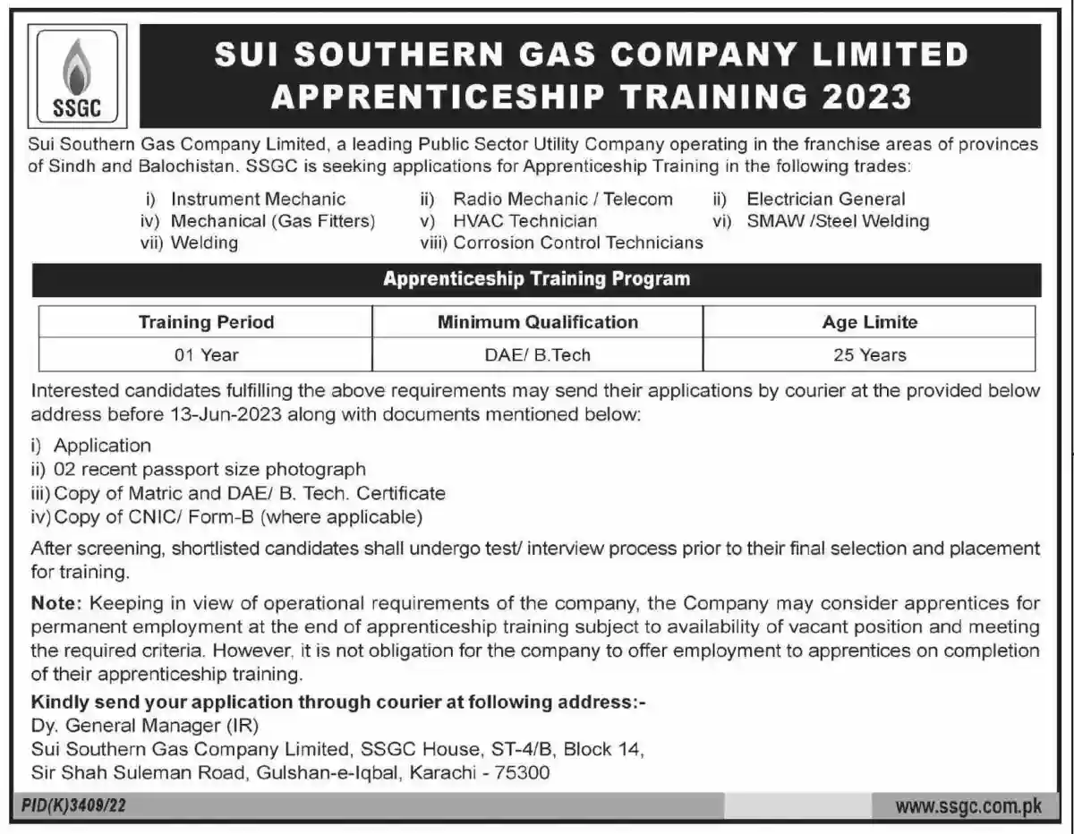Sui Gas Jobs 2023 - Sui Southern (SSGC) Apply Online