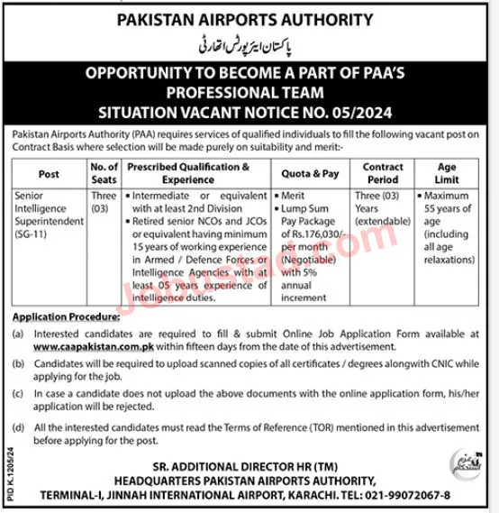 Civil Aviation Authority CAA Jobs 2024 Online Apply