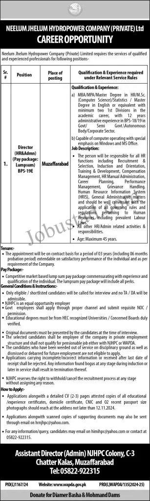 WAPDA Jobs 2024 Advertisement Application Form