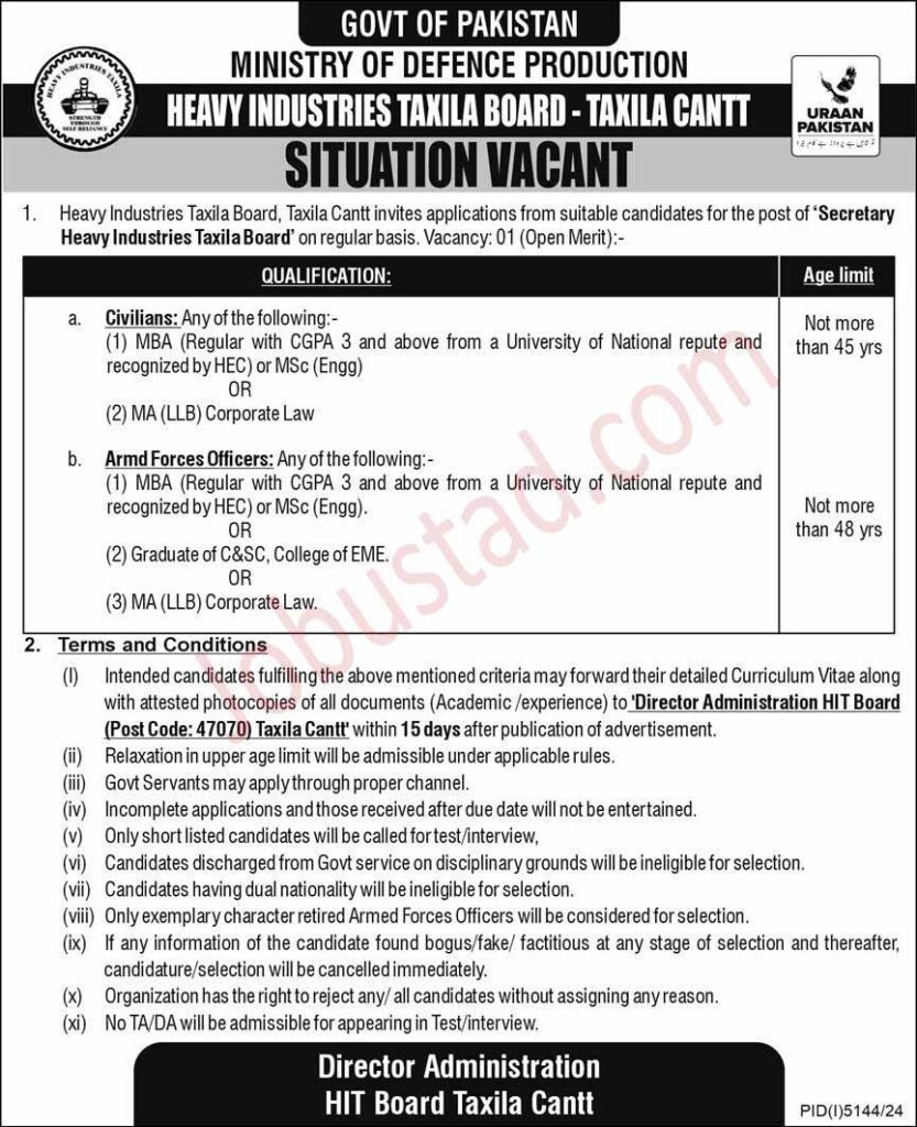 Ministry of Defence Jobs 2025 Online Apply - MOD Jobs Advertisement